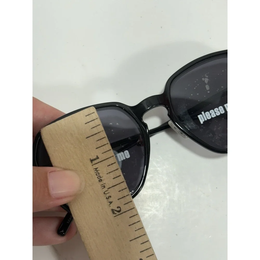 ZENNI Black & Gold Trim Metal Frames With Magnetic Sun Shades 5860921 Geometric